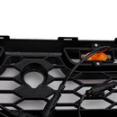 Griglia Ford Transit MK8 2015-2019 CON/3 LED Griglia stile Raptor per paraurti anteriore nero lucido-6