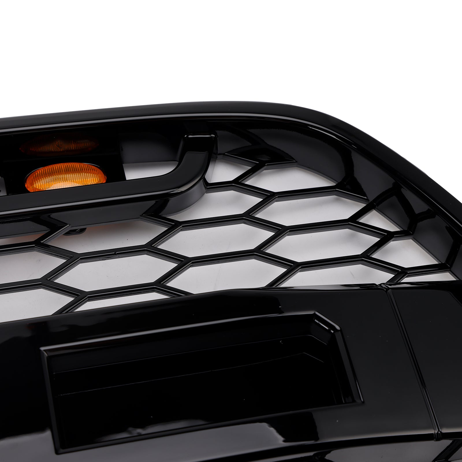 2015-2019 Ford Transit Mk8 Grill con/ 3 LED Gloss Black Bumper Bumper Raptor Grille