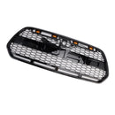 Griglia Ford Transit MK8 2015-2019 CON/3 LED Griglia stile Raptor per paraurti anteriore nero lucido-13