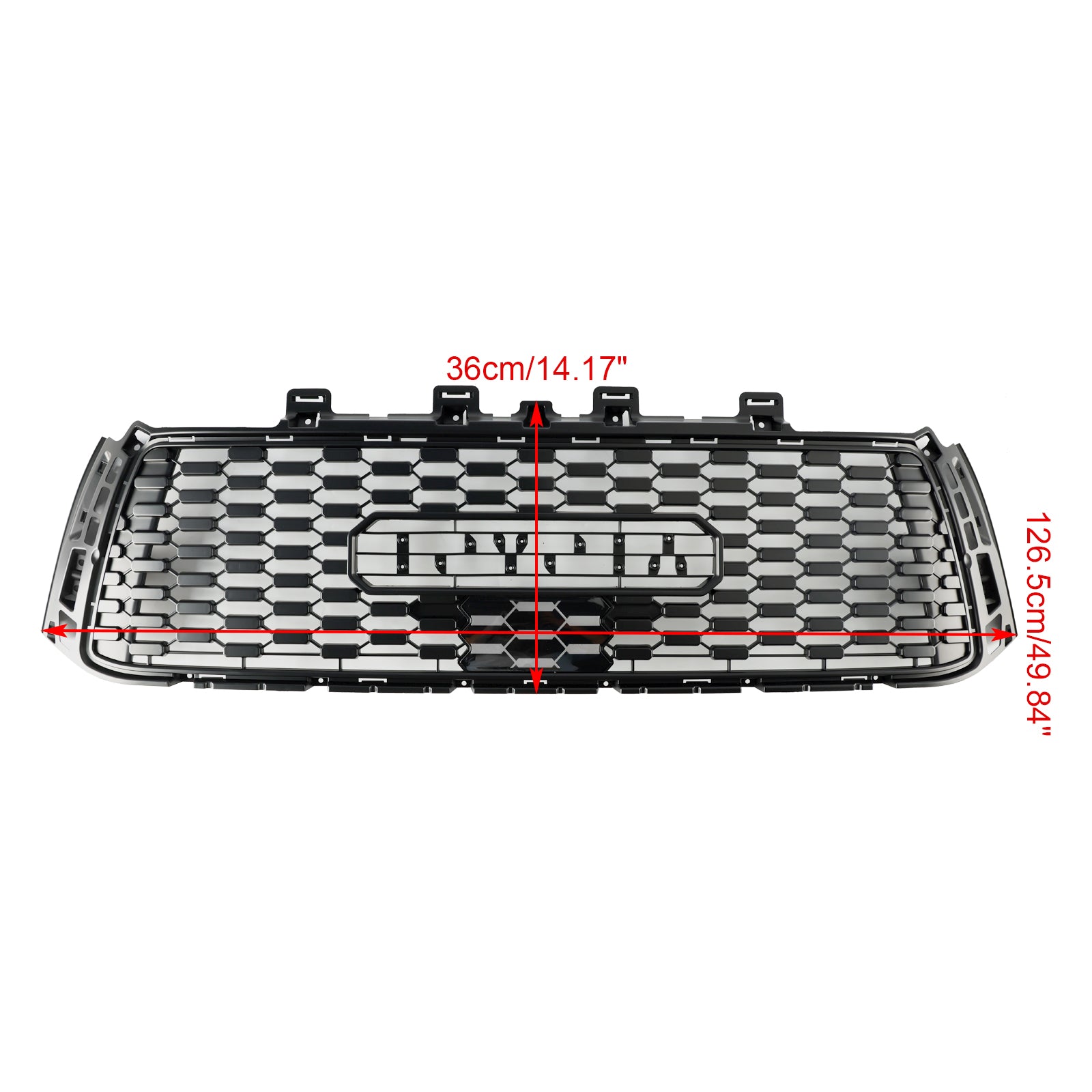 Grille de pare-chocs avant en nid d'abeille de remplacement pour Toyota Tundra 2010-2013 Grille noire - 0