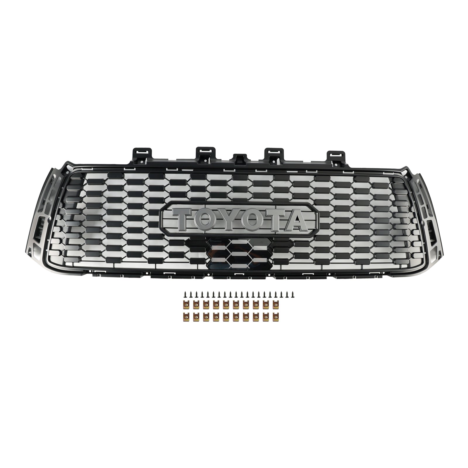 Grille de pare-chocs avant en nid d'abeille de style TRD PRO pour Toyota Tundra 2010-2013 Grille noire de remplacement