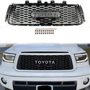 Toyota Tundra 2010-2013 TRD PRO grade estilo favo de mel preto grade do para-choque dianteiro com luz LED-21