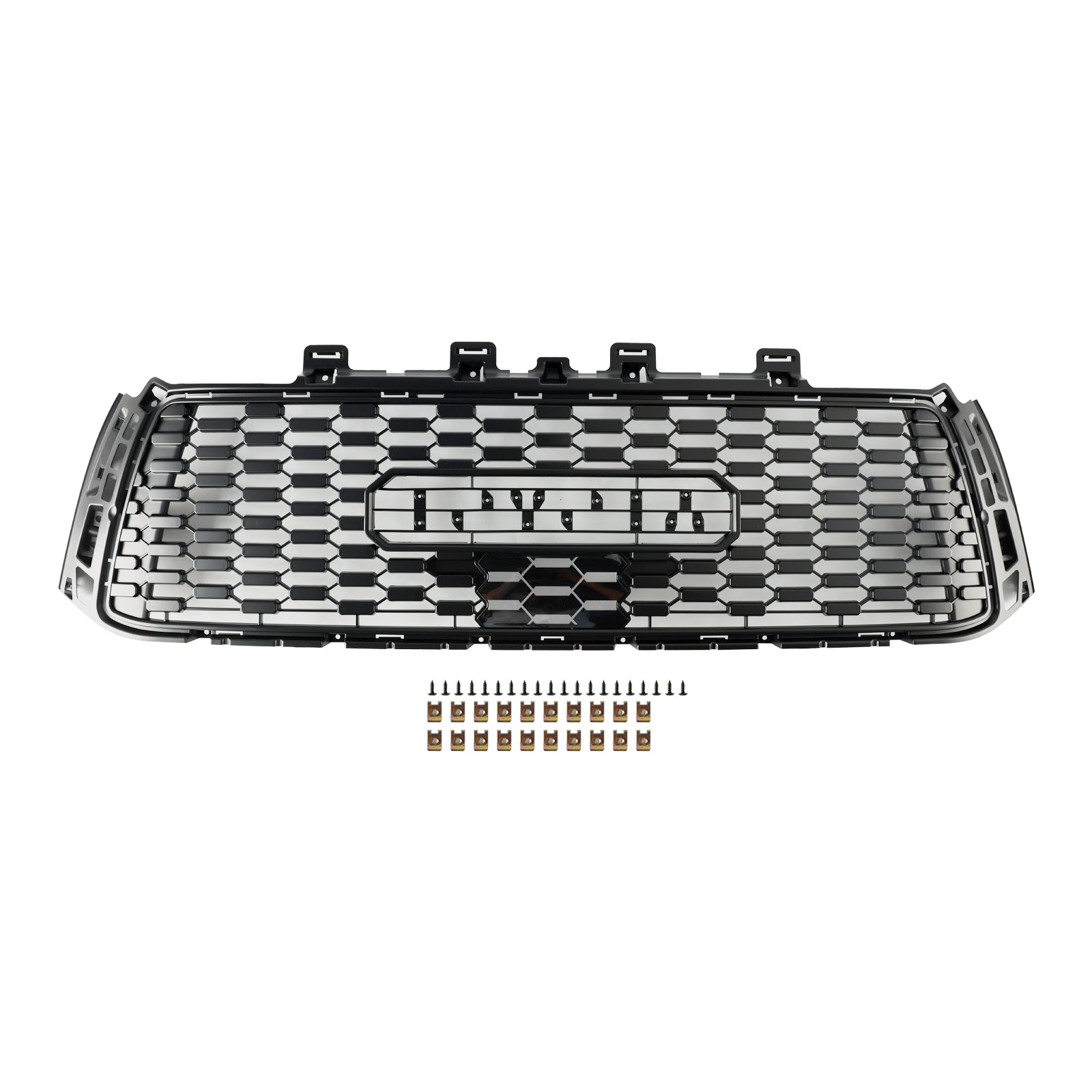 Grille de pare-chocs avant en nid d'abeille de remplacement pour Toyota Tundra 2010-2013 Grille noire