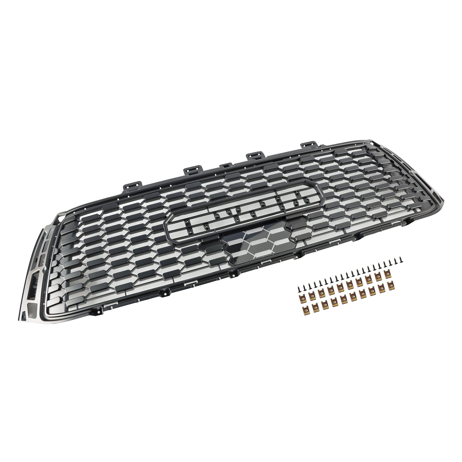 Grille de pare-chocs avant en nid d'abeille de remplacement pour Toyota Tundra 2010-2013 Grille noire