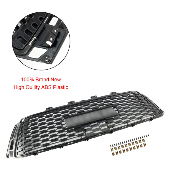 Rejilla negra de repuesto para parachoques delantero de panal estilo Toyota Tundra TRD PRO 2010-2013