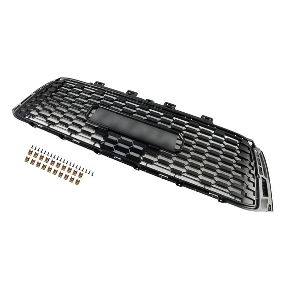 Toyota Tundra 2010-2013 TRD PRO-stijl grille, zwarte honingraat voorbumpergrille met LED-licht & TOYOTA Letter