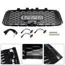 Toyota Tundra 2010-2013 TRD PRO-stijl grille, zwarte honingraat voorbumpergrille met LED-licht & TOYOTA Letter-9