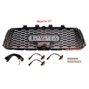 Toyota Tundra 2010-2013 TRD PRO-stijl grille, zwarte honingraat voorbumpergrille met LED-licht & TOYOTA Letter-10