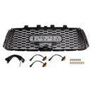 Toyota Tundra 2010-2013 TRD PRO-stijl grille, zwarte honingraat voorbumpergrille met LED-licht & TOYOTA Letter-16