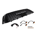 Toyota Tundra 2010-2013 TRD PRO-stijl grille, zwarte honingraat voorbumpergrille met LED-licht & TOYOTA Letter-17