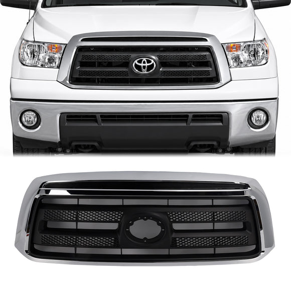 2010-2013 Toyota Tundra matzwart chroom voorbumper grillrooster