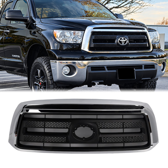 2010-2013 Toyota Tundra matzwart chroom voorbumper grillrooster
