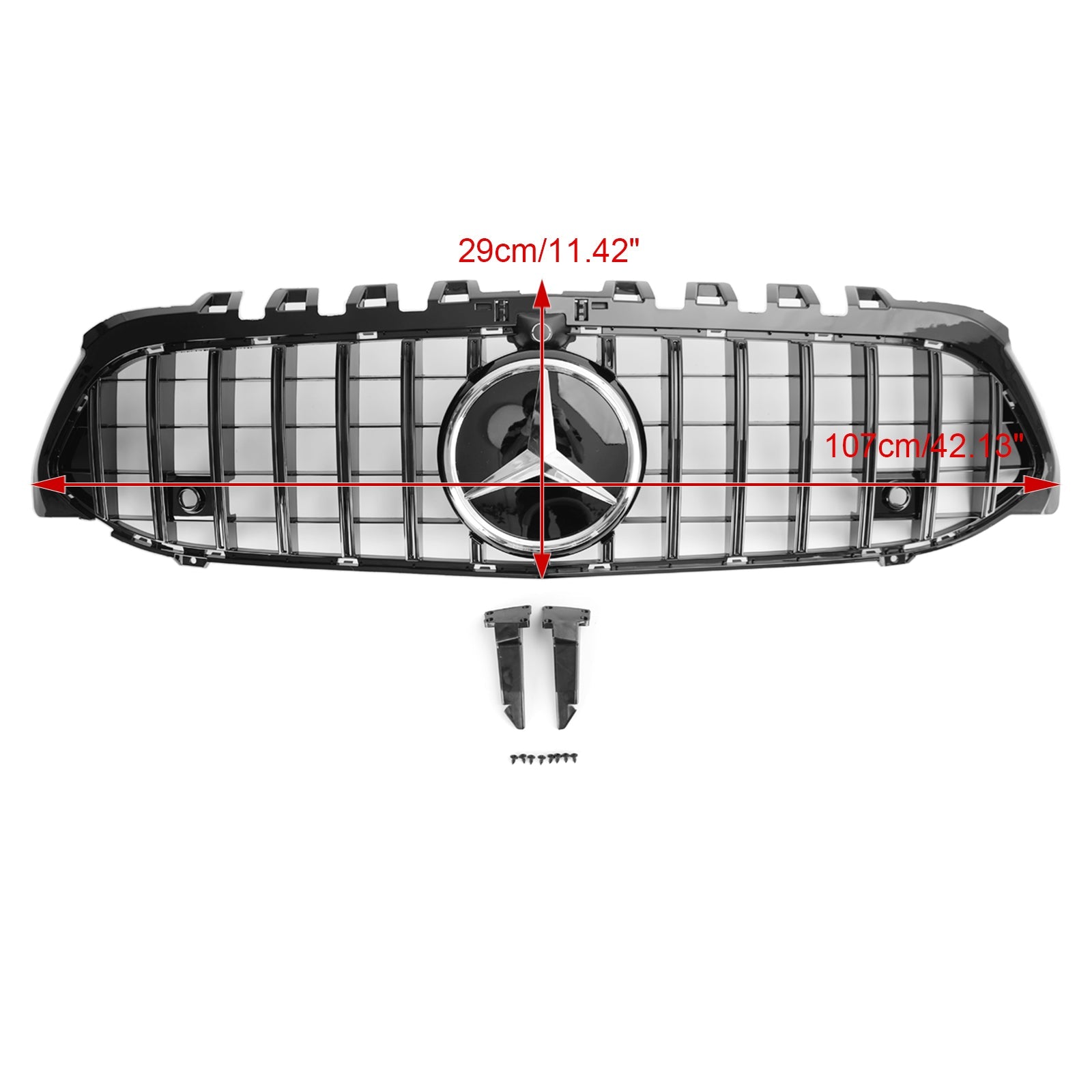 Rejilla de parachoques delantera negra de repuesto para Mercedes-Benz CLASE A W177 A180/200/A35 2019-2023 Parrilla estilo AMG