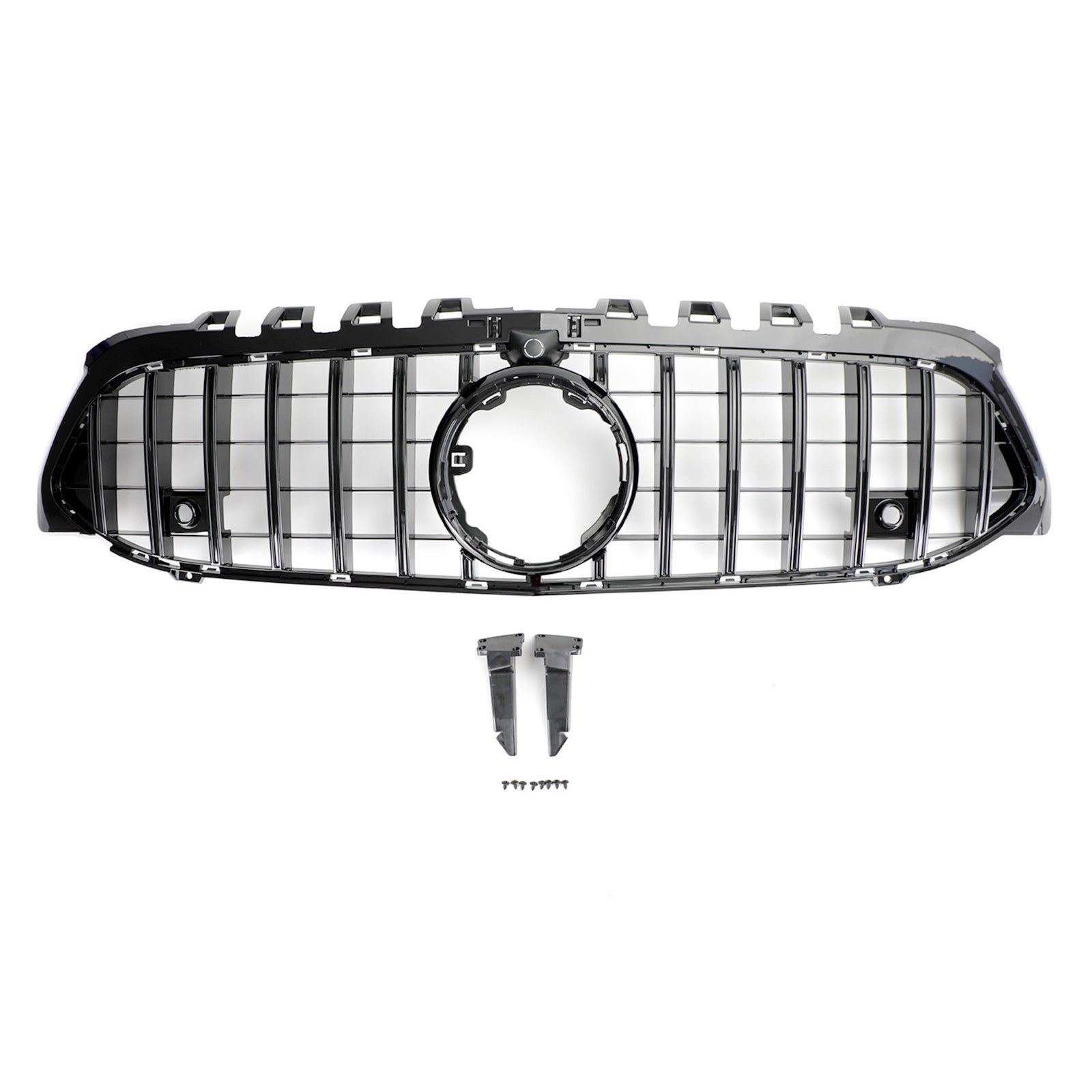 Grille de pare-chocs avant de remplacement noire de style AMG pour Mercedes-Benz CLASSE A W177 A180/200/A35 2019-2023