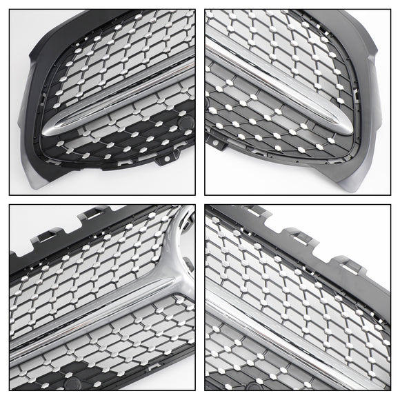 Mercedes-Benz A-Klasse (2019–2023) W177 GT-Style-Kühlergrill, glänzend schwarz, Frontstoßstangengrill mit Sternemblem