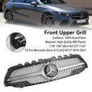 2019-2023 Mercedes Benz A-CLASS W177 A180/200/A35 Diamond Front Grill Radiator Bumper Grille-5