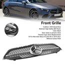 Mercedes-Benz A-Class W177 A180/200/A35 2019-2023 Diamond Front Bumper Grill Grille Black Grille-4