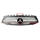 Mercedes-Benz A-Class W177 A180/200/A35 2019-2023 Diamond Front Bumper Grill Grille Black Grille-2
