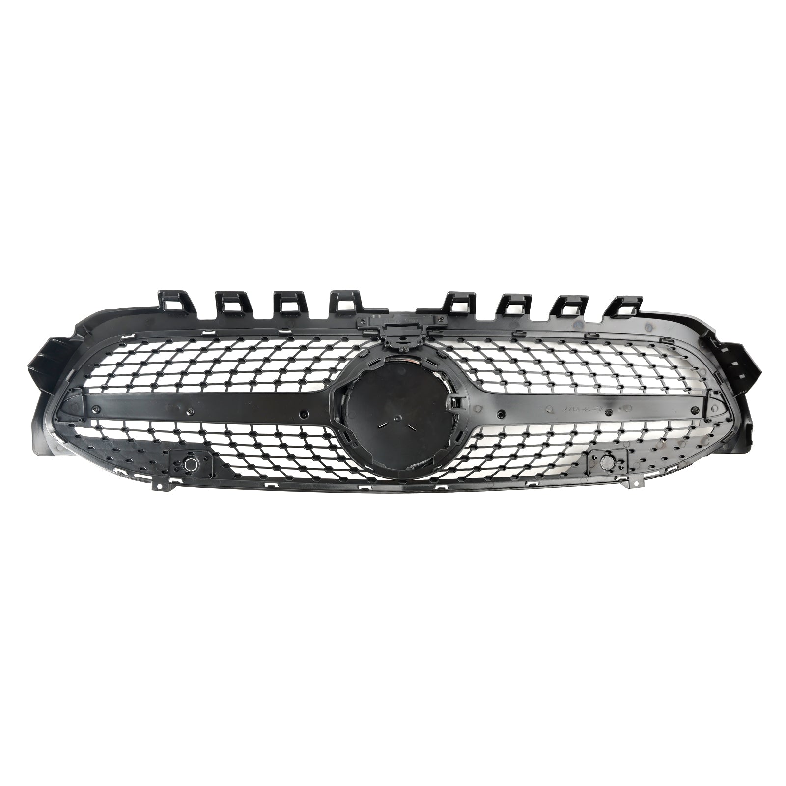 Parrilla delantera de parachoques con forma de diamante de Mercedes-Benz Clase A W177 A180/200/A35 2019-2023, color negro