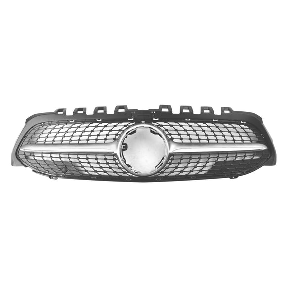 Mercedes-Benz A-Class W177 A180/200/A35 2019-2023 Diamond Front Bumper Grill Grille Black Grille