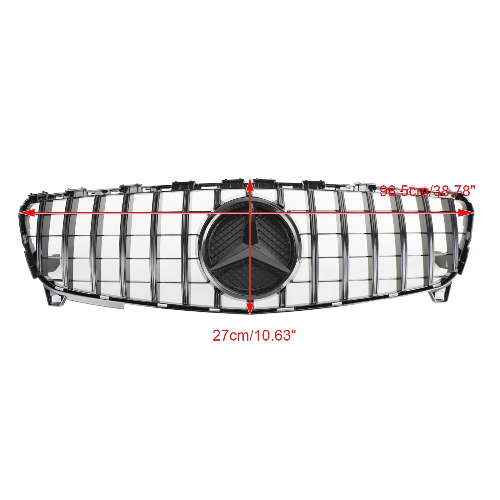 Grille de pare-chocs avant Mercedes Benz CLASSE A W176 A180/200/A45 2016-2018 Style AMG Grille noire