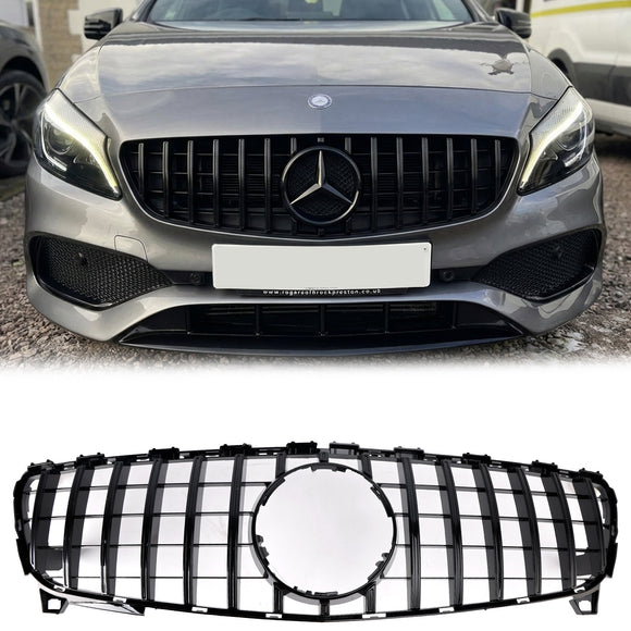 Mercedes-Benz A-klasse 2016-2018 W176 A180/A200/A250/A45 Voorgrille Diamant AMG Stijl Grille