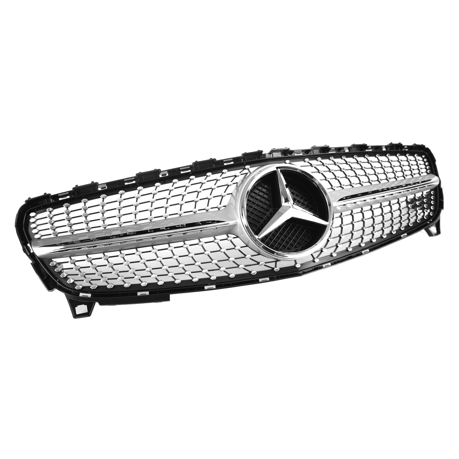 Grille de pare-chocs avant de remplacement en diamant pour Mercedes Benz CLASSE A W176 A180/200/A45 2016-2018