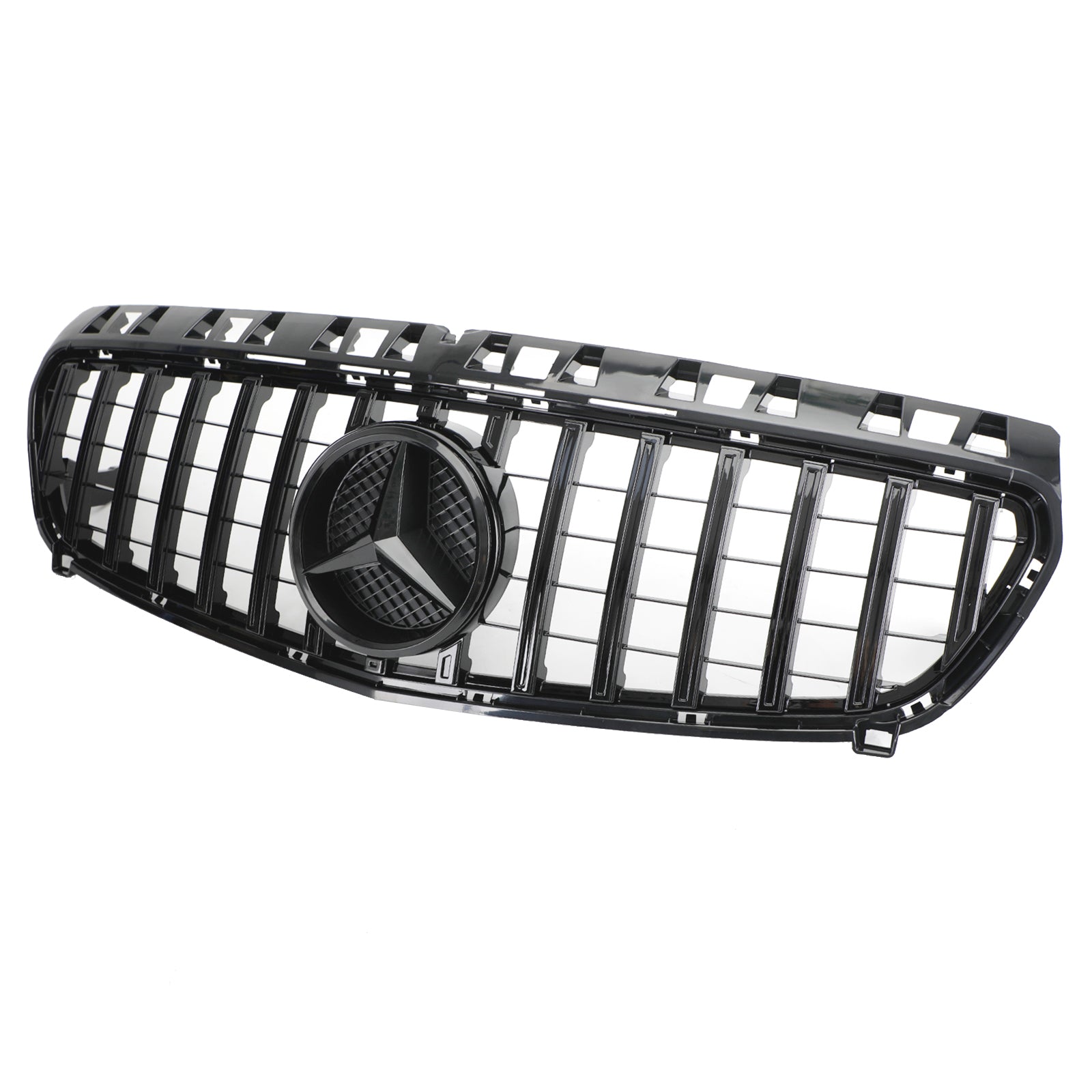 Grille de pare-chocs avant Mercedes-Benz CLASSE A W176 A180/200/A45 2013-2015 Grille de style AMG noir brillant