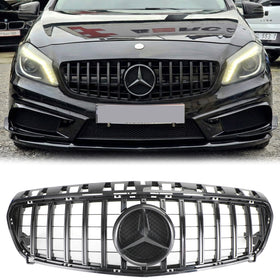 Mercedes-Benz CLASSE A 2012-2015 W176 Griglia paraurti anteriore A180/200/A45 Griglia stile AMG nero lucido