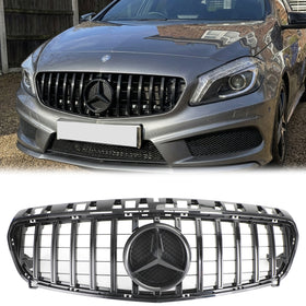 Mercedes-Benz CLASSE A W176 Griglia anteriore nera per paraurti GT Style Grill 2012-2015