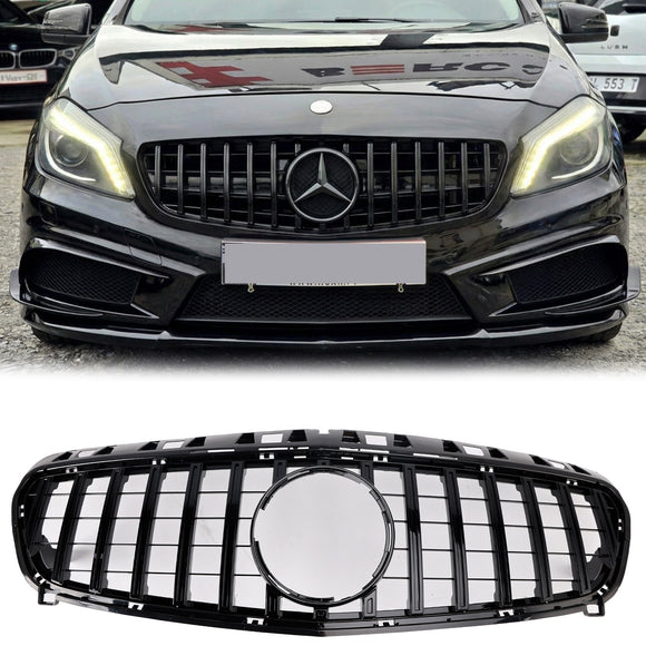 Mercedes Benz W176 A-Class 2012-2015 Front Bumper Grille Diamond / GT Style Replacement Grill