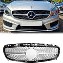 Mercedes Benz W176 A-Class 2012-2015 Front Bumper Grille Diamond / GT Style Replacement Grill-1