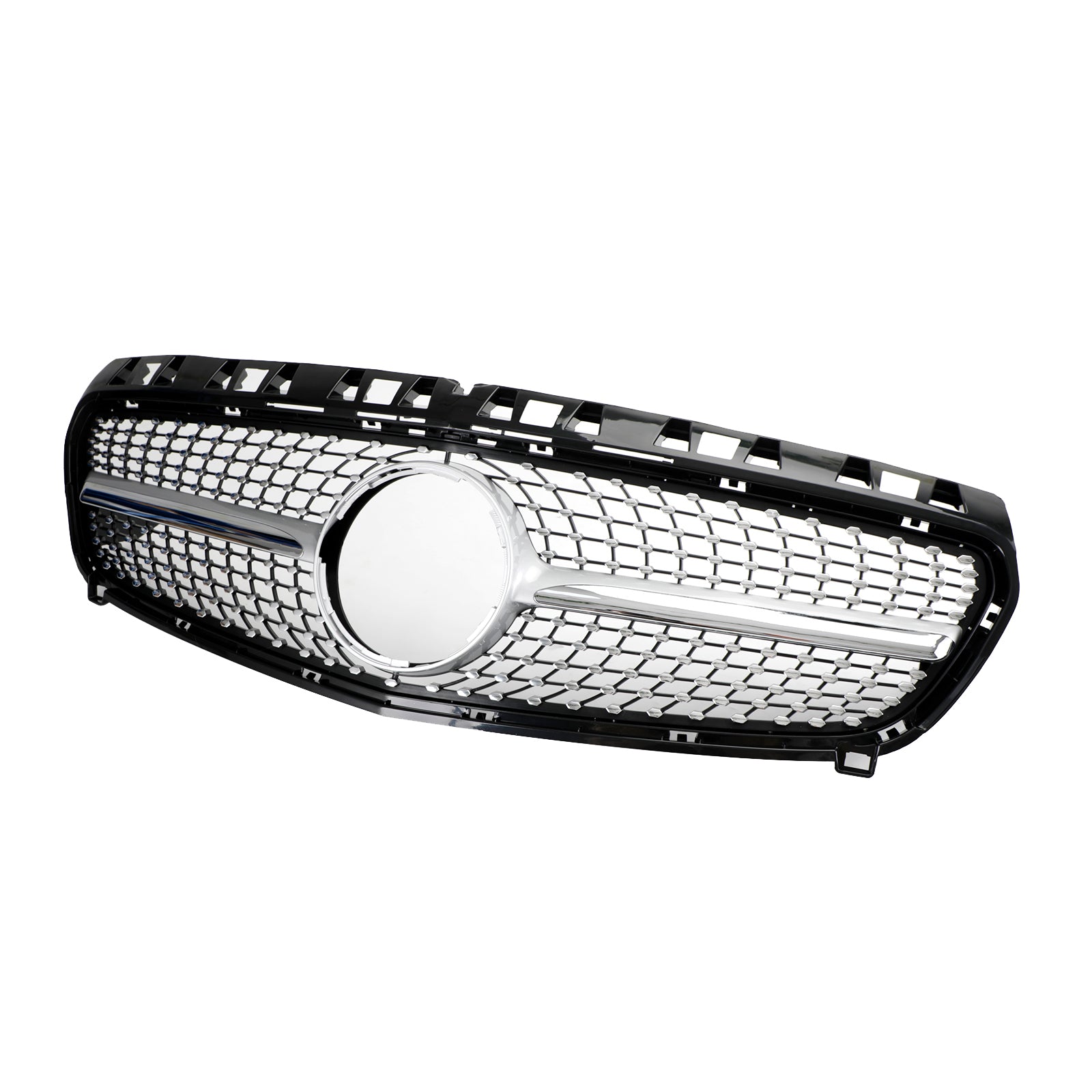 Mercedes 2013-2015 W176 Griglia paraurti anteriore cromata nera per Classe A A180/200/A45
