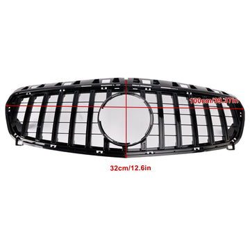 2012-2015 Mercedes-Benz A-CLASS W176 A180/200/A45 Front Bumper Grille Gloss Black AMG Style Grill - 0