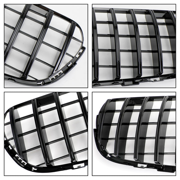 Grille de pare-chocs avant Mercedes Benz X253 Classe GLC GLC250/300/350e/220d 2015-2019 Noir brillant Style AMG