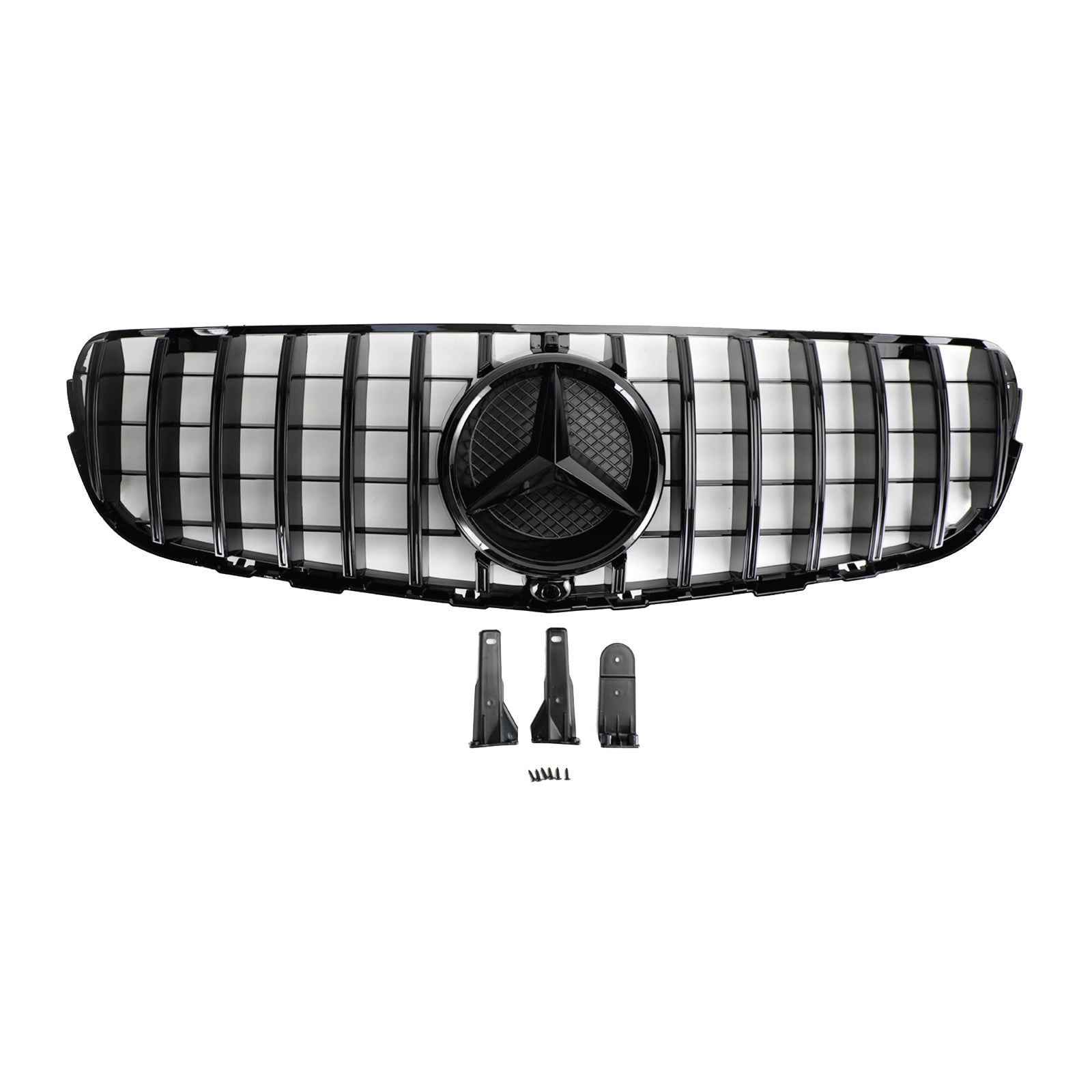 Grille de pare-chocs avant Mercedes Benz X253 Classe GLC GLC250/300/350e/220d 2015-2019 Grille de style AMG noir brillant