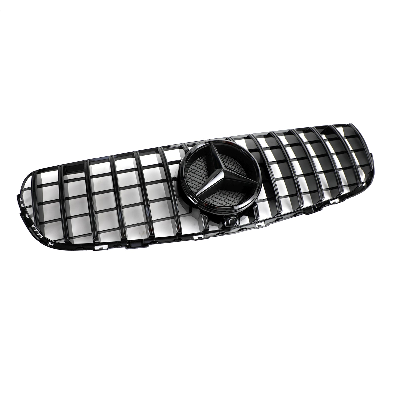 2015-2019 Mercedes Benz GLC-Class X253 AMG Style Grille Front Bumper Replacement Black Grill