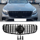 Grille de pare-chocs avant Mercedes Benz X253 Classe GLC GLC250/300/350e/220d 2015-2019 Noir brillant Style AMG-1