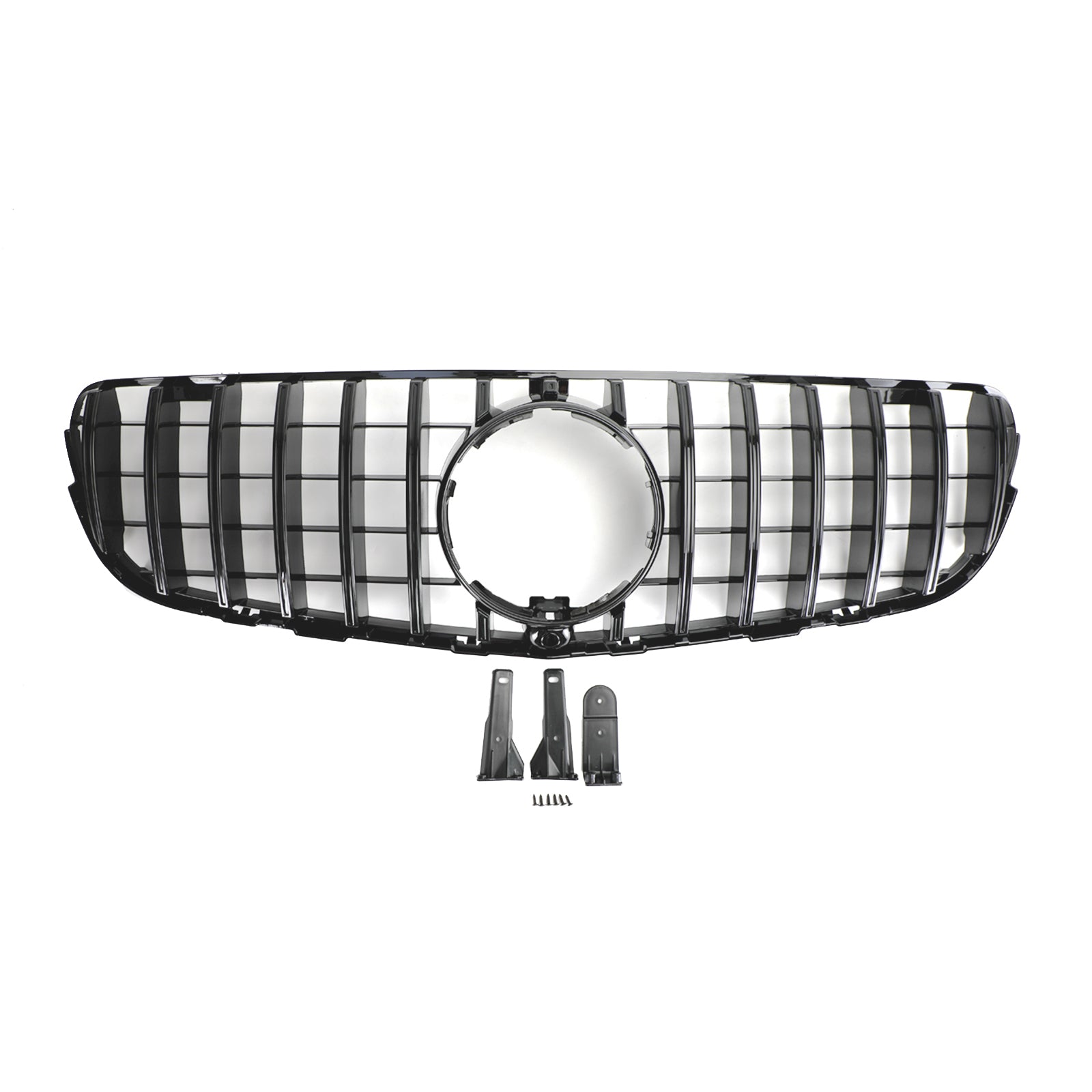 Parrilla delantera de estilo AMG en negro brillante para Mercedes Benz X253 Clase GLC GLC250/300/350e/220d 2015-2019