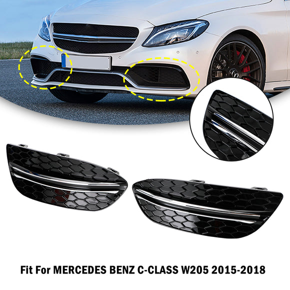 Mercedes-Benz Classe C 2015-2018 W205 Base Sedan 14475205 2PCS Tampa do Farol de Neblina Dianteiro