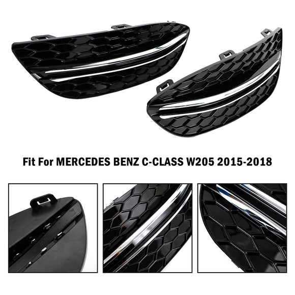 Mercedes-Benz Classe C 2015-2018 W205 Base Sedan 14475205 2PCS Tampa do Farol de Neblina Dianteiro