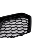 Audi Q5 FY 2017-2020 RSQ5 Style Grill Front Bumper Black Honeycomb Grille + Fog Lamp Grill-8