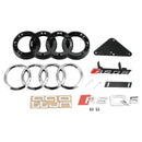 2018-2020 Audi Q5 SQ5 Grille avant en nid d'abeille Grille de remplacement de style RSQ5 Grille noire-7