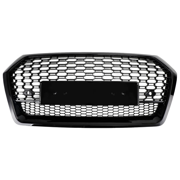2018-2020 Audi Q5 SQ5 Grille avant en nid d'abeille Grille de remplacement de style RSQ5 Grille noire