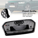 2017-2020 Audi Q5 SQ5 Front Honeycomb Mesh Grill RSQ5 Style Grill Replacement Black Grille-3