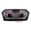 2017-2020 Audi Q5 SQ5 Front Honeycomb Mesh Grill RSQ5 Style Grill Replacement Black Grille-2