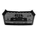 2017-2020 Audi Q5 SQ5 Front Honeycomb Mesh Grill RSQ5 Style Grill Replacement Black Grille-11