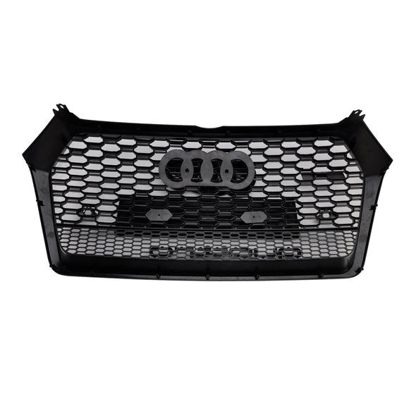 2017-2020 Audi Q5 SQ5 Front Honeycomb Mesh Grill RSQ5 Style Grill Replacement Black Grille