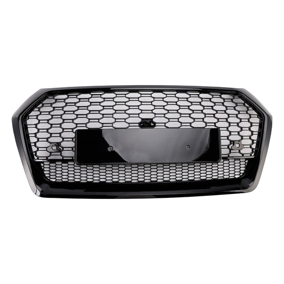 2017–2020 Audi Q5 SQ5 vorderer Wabengittergrill im RSQ5-Stil, schwarzer Ersatzgrill