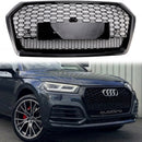 2017–2020 Audi Q5 SQ5 vorderer Wabengittergrill im RSQ5-Stil, schwarzer Ersatzgrill-3